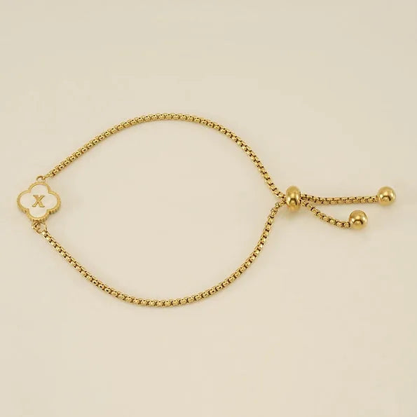 Clover Initial Bracelets