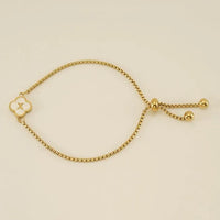 Clover Initial Bracelets