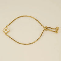 Clover Initial Bracelets