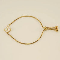 Clover Initial Bracelets