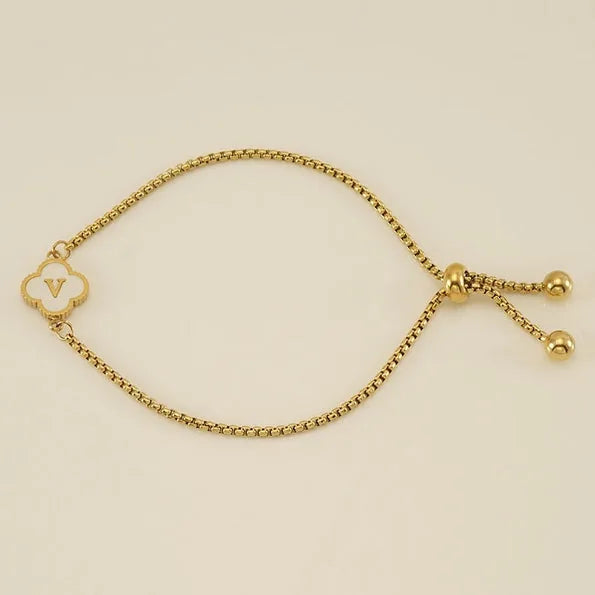 Clover Initial Bracelets