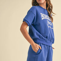 Bordeaux Graphic Cotton Sweat Set
