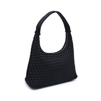 Modern Woven Neoprene Hobo Shoulder Bag