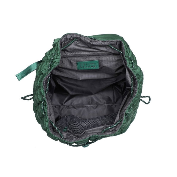 Quilted Puffer Nylon Backpack