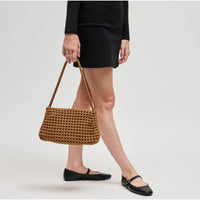 Braided Woven Neoprene Shoulder Bag (with Removable Zip Pouch)