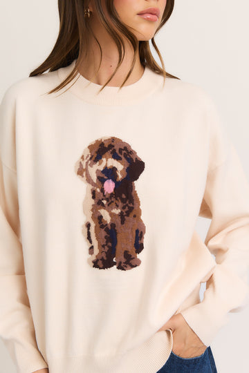 Cozy Puppy Knit Sweater