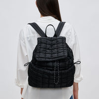 Quilted Puffer Nylon Backpack