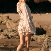 Boho Lace Flowy Mini Skort