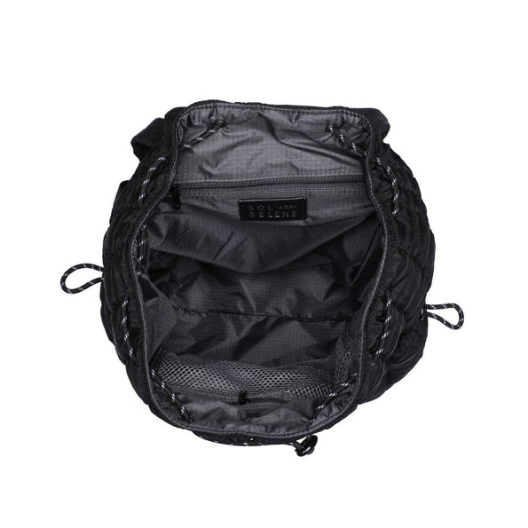 Quilted Puffer Nylon Backpack