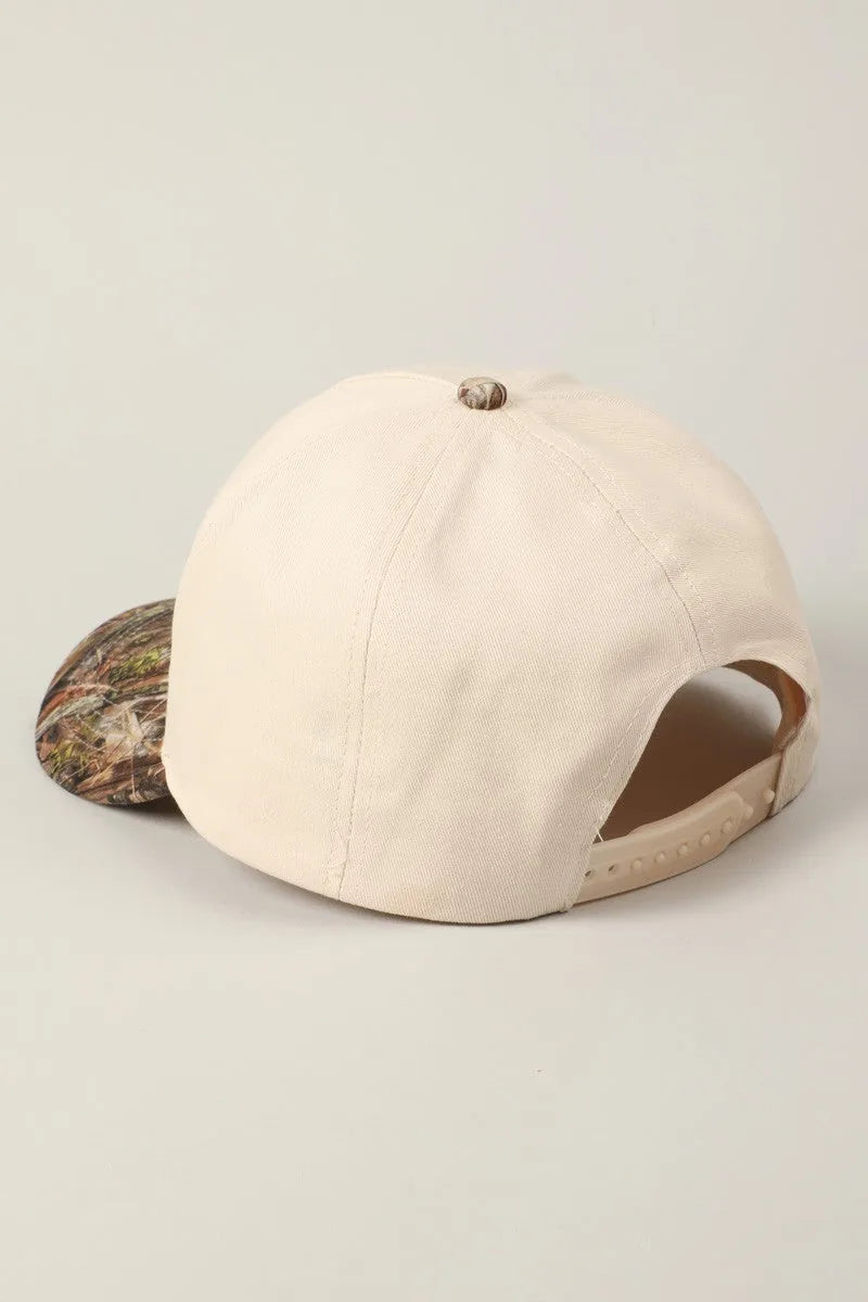 Kiss Me Cowboy Camo Trucker Hat