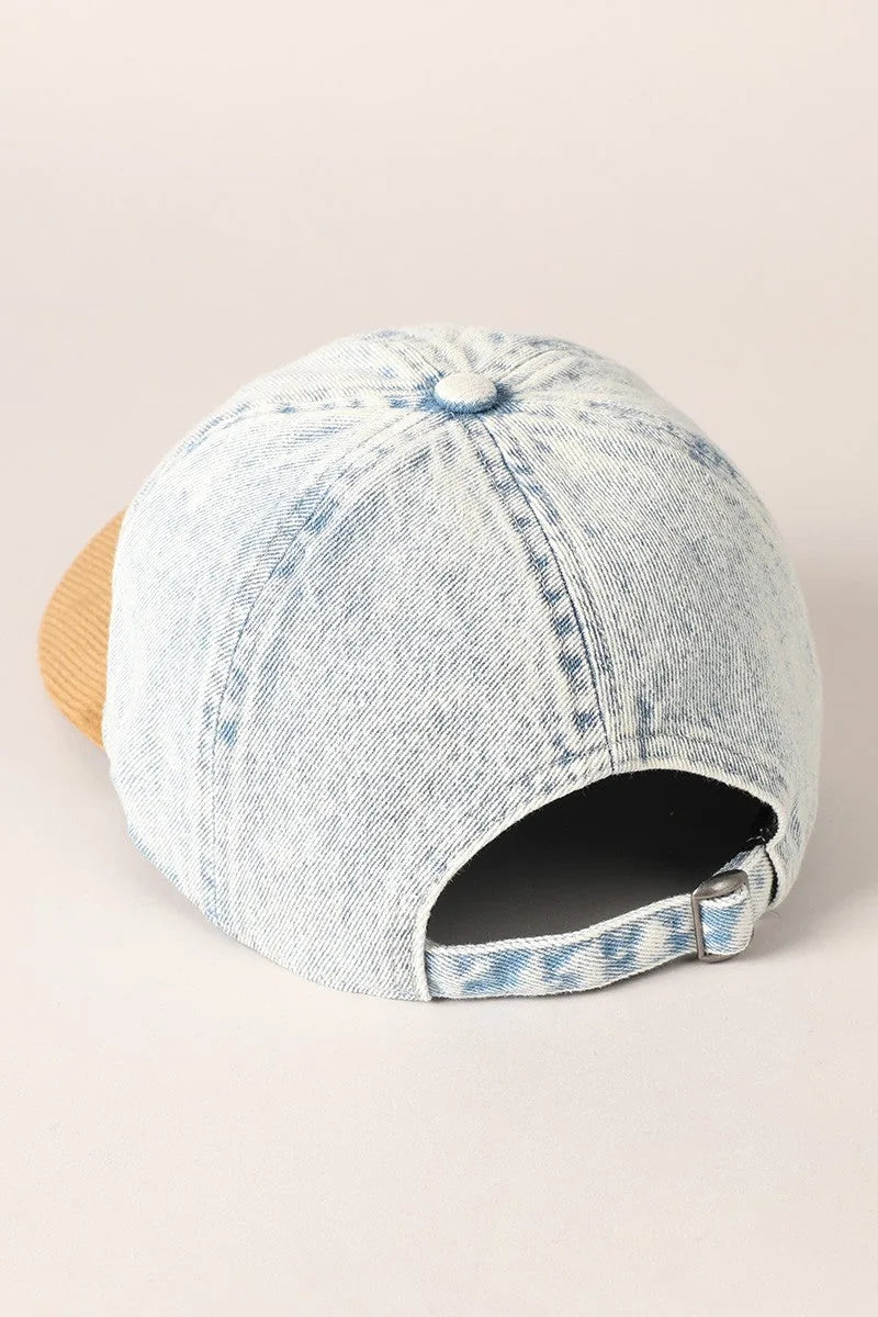 Vintage Denim USA Flag Cap