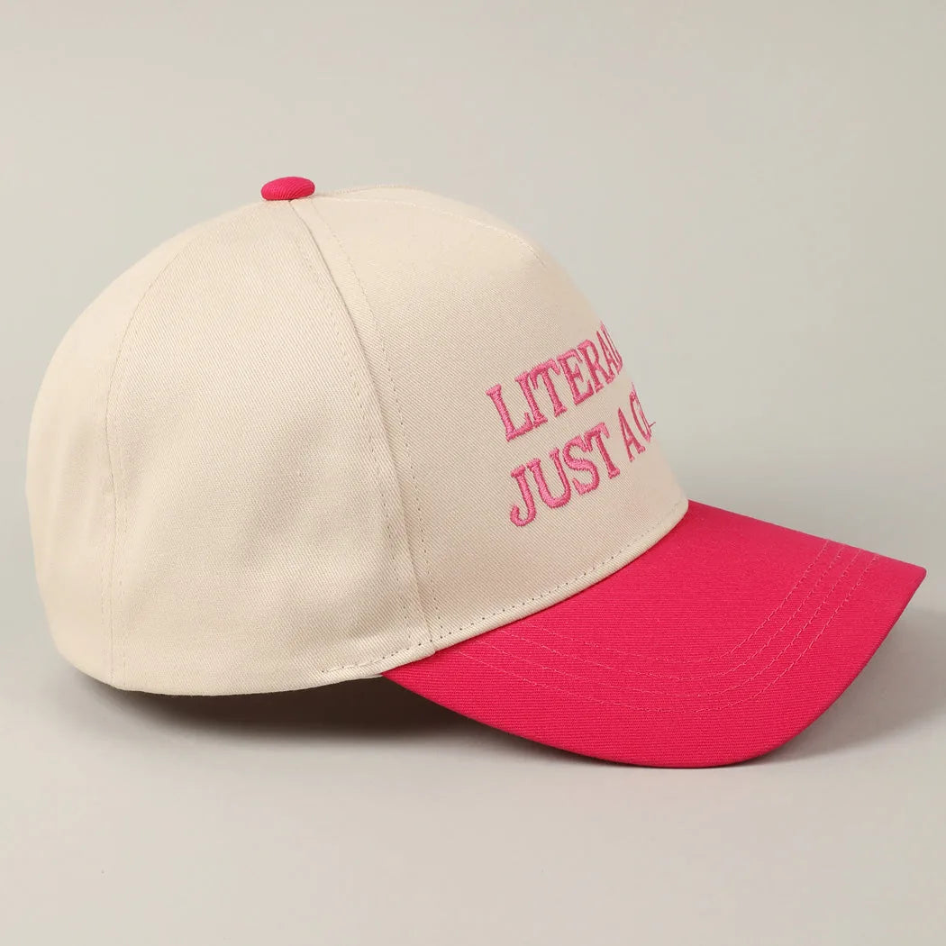 Literally Just a Girl Two Tone Trucker Hat