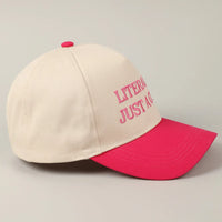 Literally Just a Girl Two Tone Trucker Hat