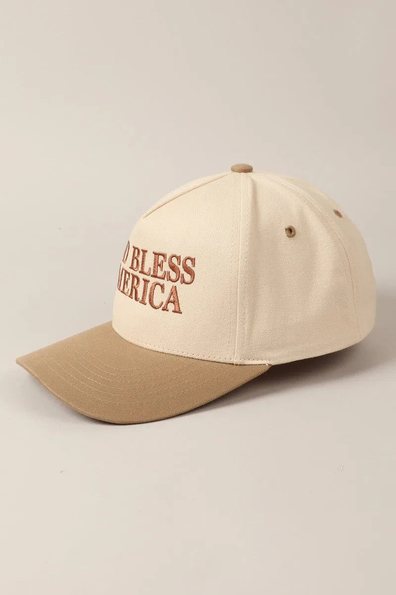 God Bless America Two Tone Cap
