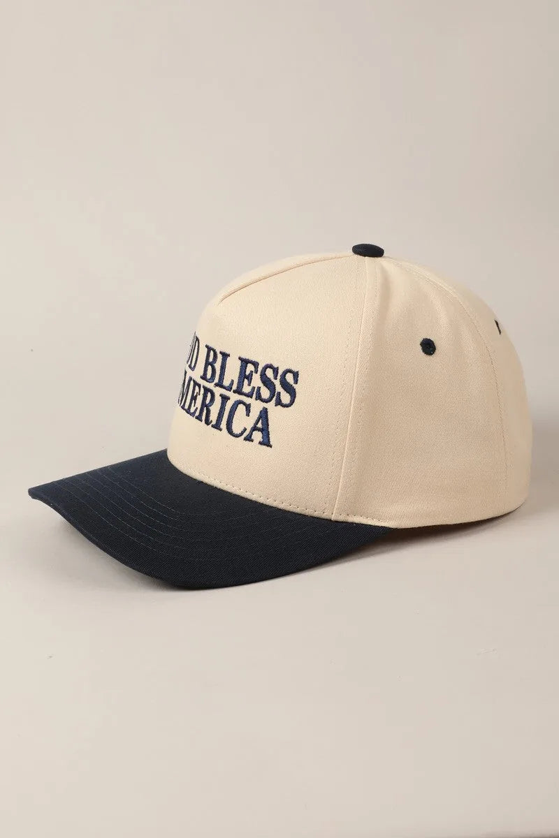 God Bless America Two Tone Cap