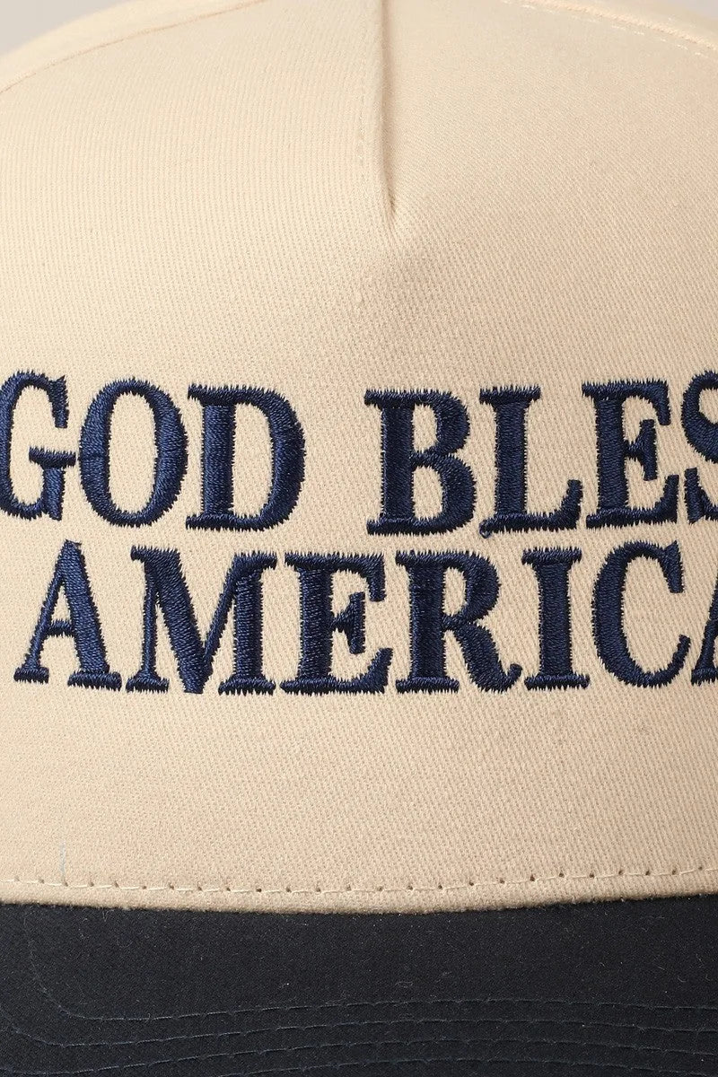 God Bless America Two Tone Cap