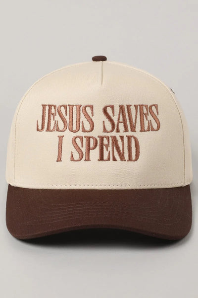 Jesus Saves I Spend  Vintage Cap