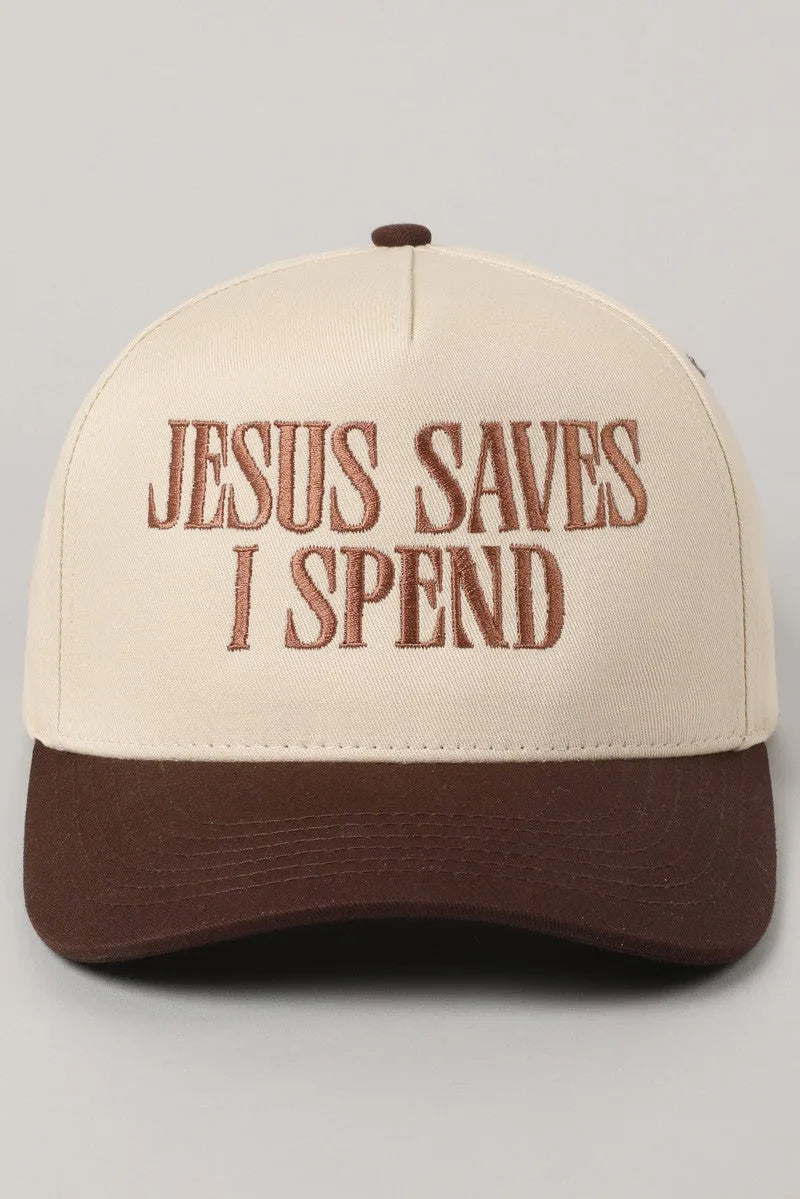 Jesus Saves I Spend  Vintage Cap