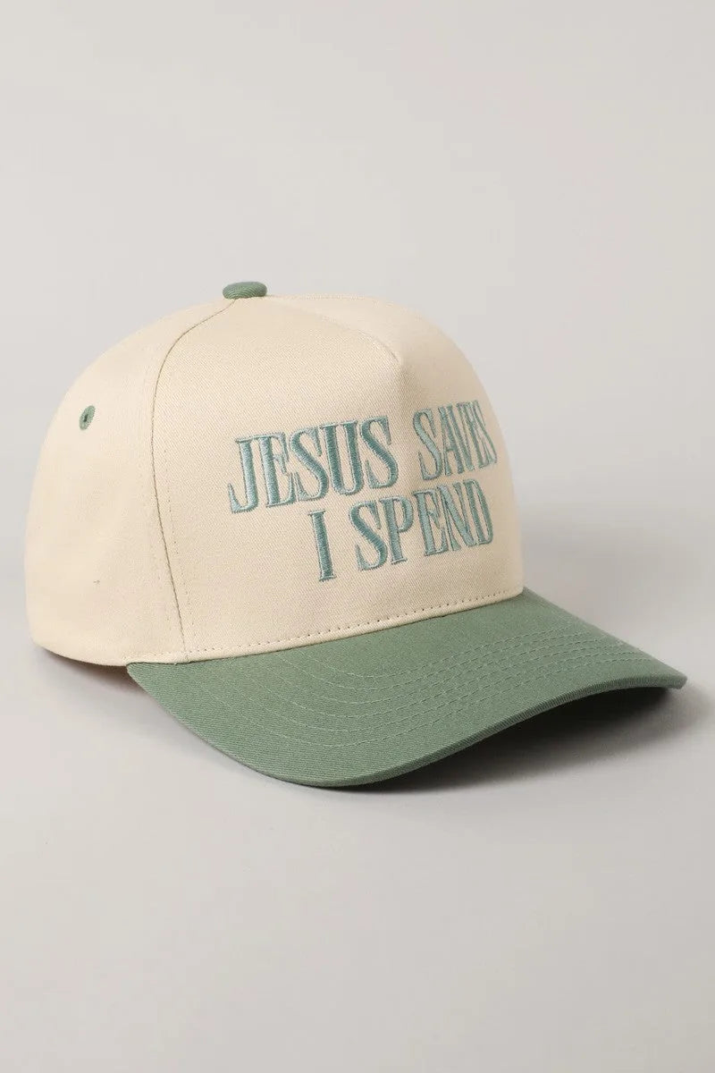 Jesus Saves I Spend  Vintage Cap
