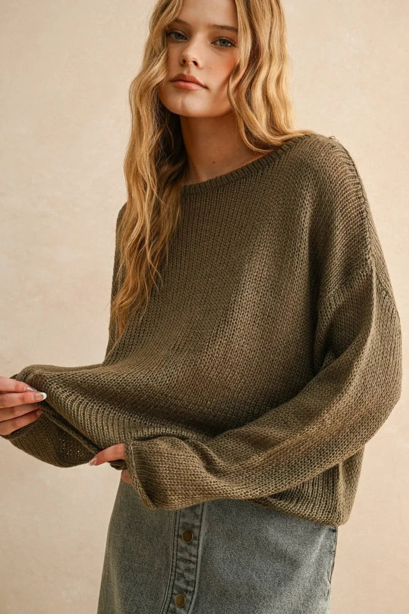 Light Weight Loose fit Knit Top