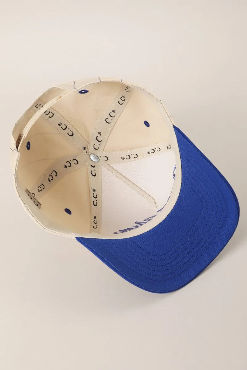 Grand Slam Pinstripe Embroidered Trucker Hat