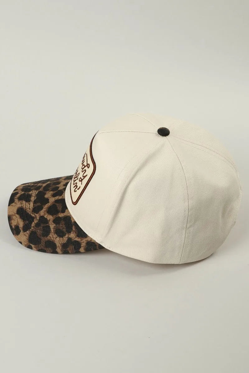 Howdy Darlin’ Leopard Brim Trucker Hat