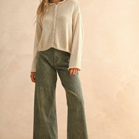 Cozy Button-Up Knit Cardigan