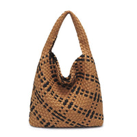 Woven Neoprene Hobo Shoulder Bag with Removable Pouch