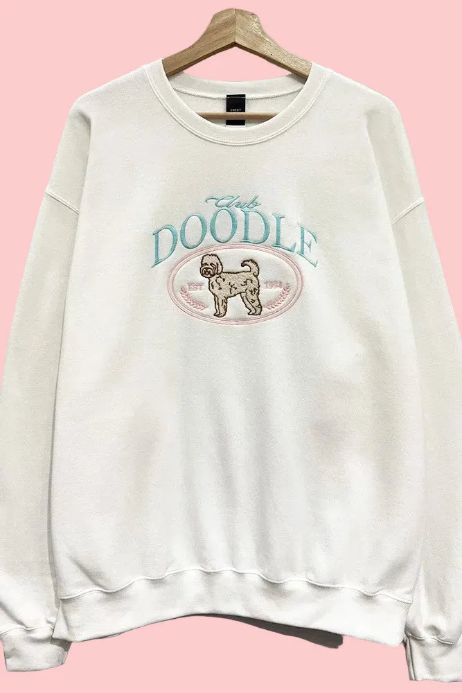 Club Doodle Embroidered Sweatshirt