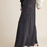 Relaxed Fit Washed Wide Leg Pants