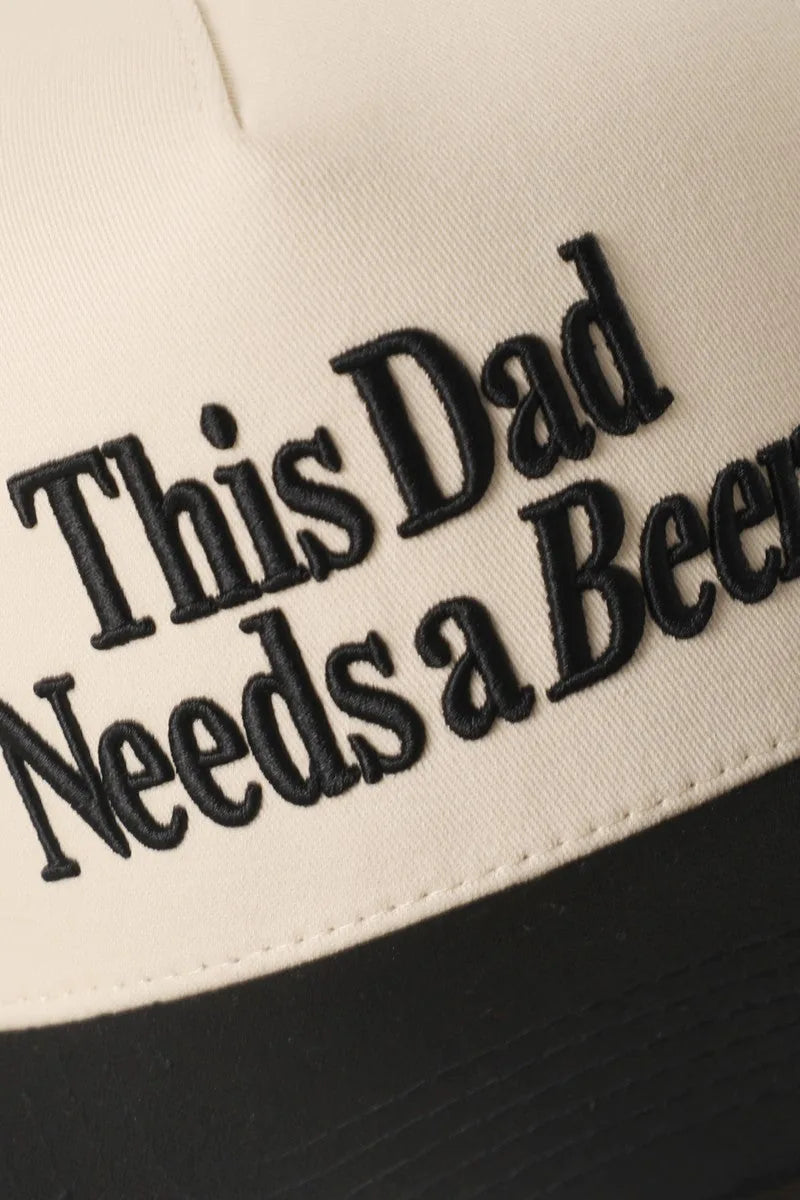 This Dad Needs a Beer Embroidered Two-Tone Baseball Cap
