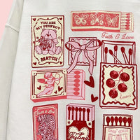 Perfect Match Valentine Graphic Sweatshirt