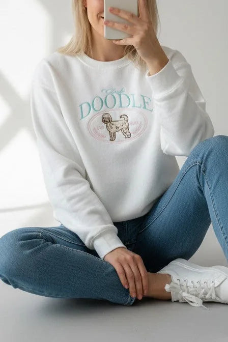 Club Doodle Embroidered Sweatshirt