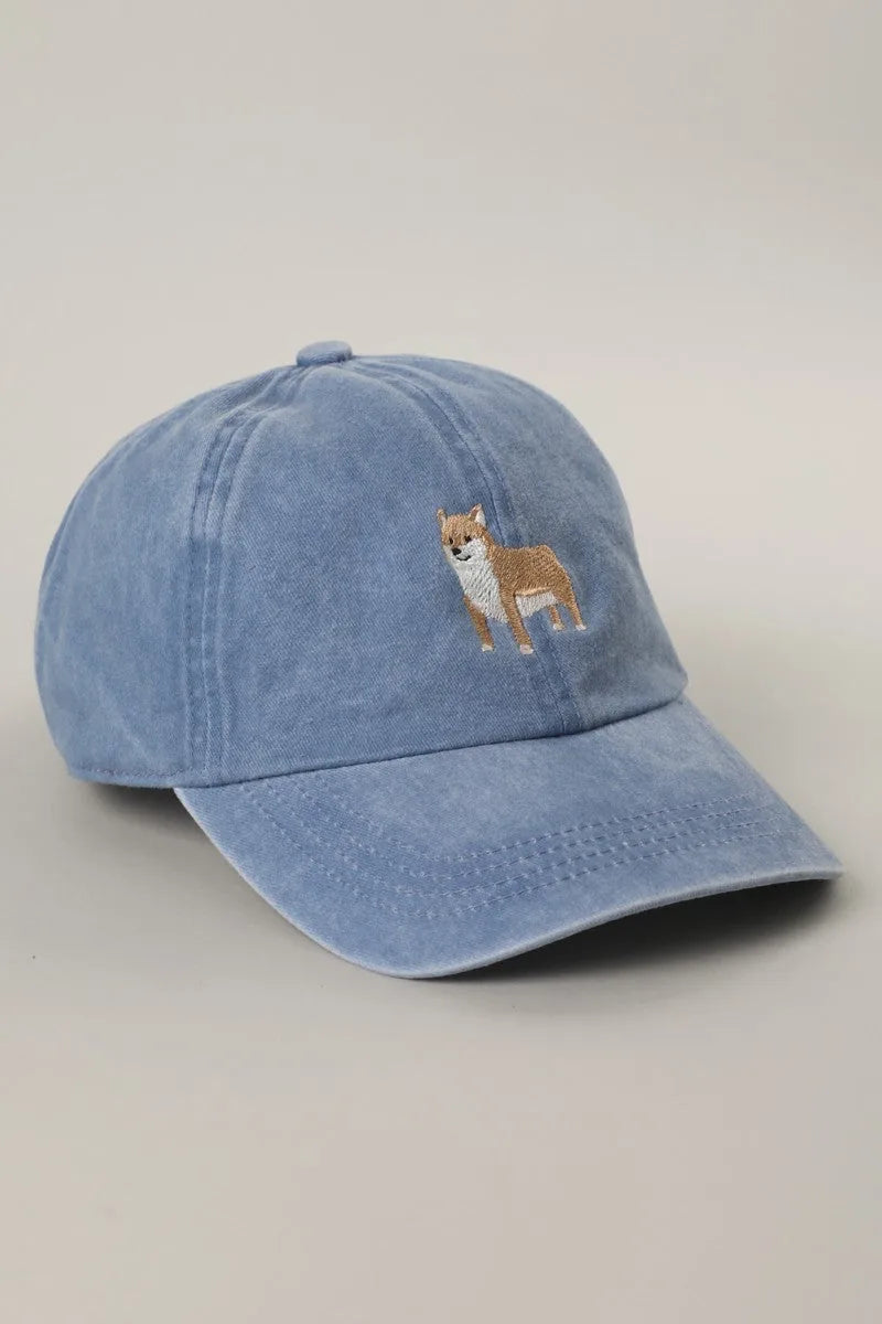Shiba Embroidery Baseball Cap