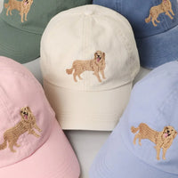 Golden Retriever Embroidered Cotton Baseball Cap