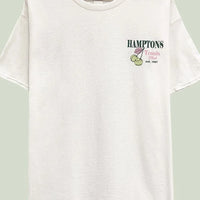 Hamptons Tennis Club Oversized Graphic T-Shirt