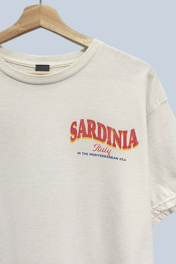 Sardinia Italy Oversized Graphic Tee
