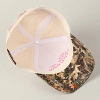 Kiss Me Cowboy Camo Trucker Hat