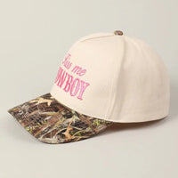 Kiss Me Cowboy Camo Trucker Hat