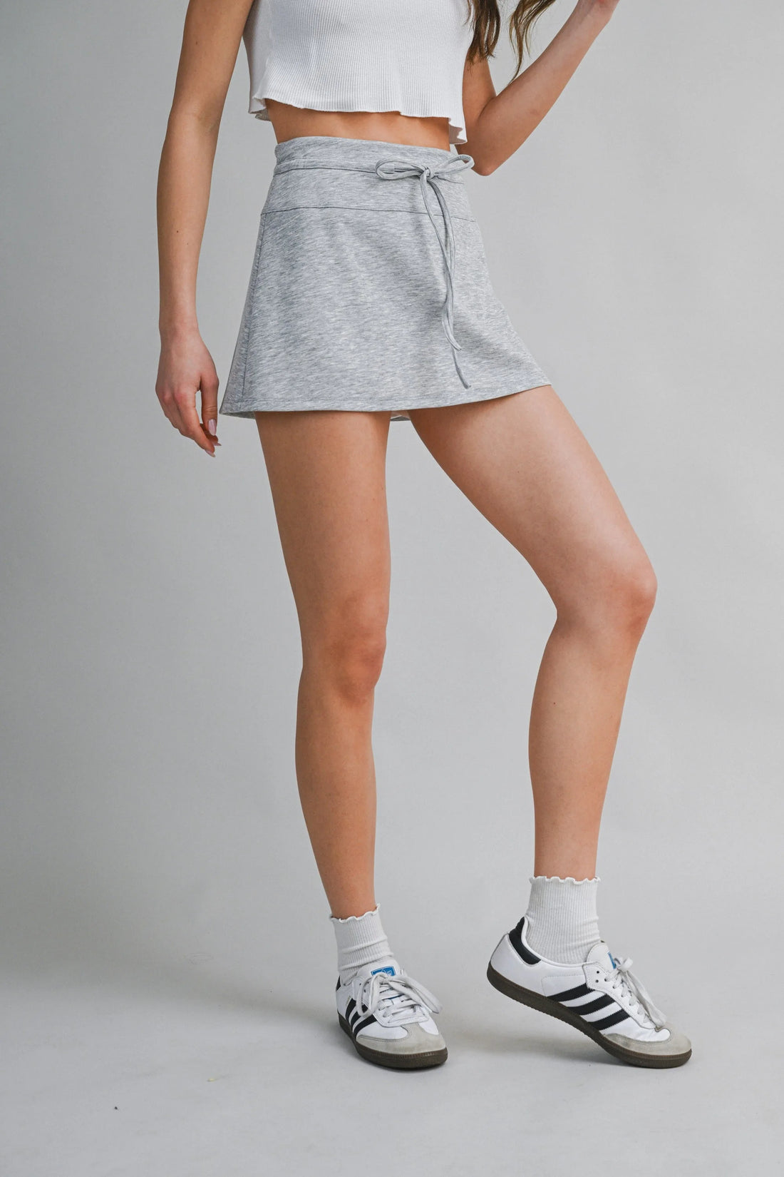 Scuba Mini Skort – Stretch Athletic Skirt with Built-In Shorts