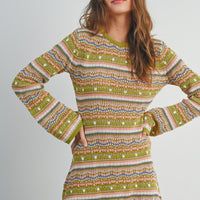 Multicolored Crochet Dress