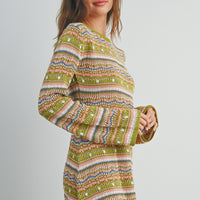 Multicolored Crochet Dress