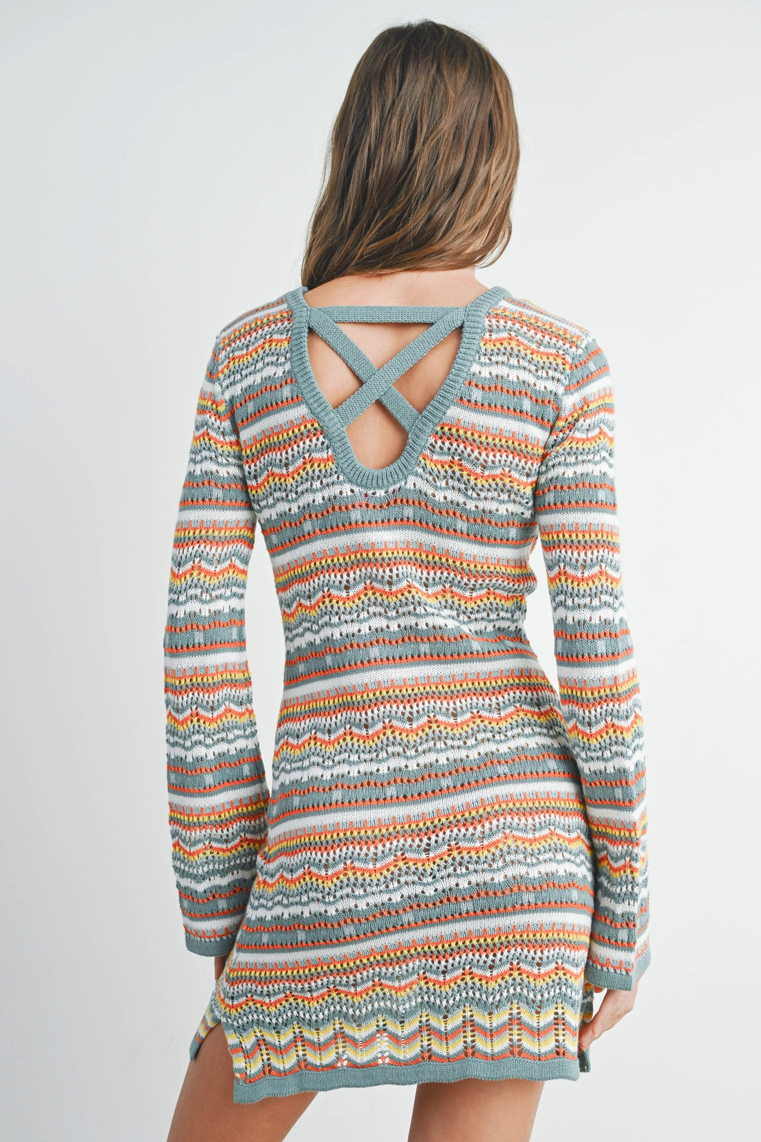 Multicolored Crochet Dress