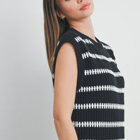 Stripe Knitted Sweater Dress