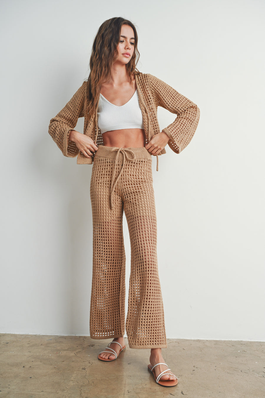 Crochet Wide Leg Pants