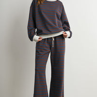 Striped Wide Leg Lounge Pants