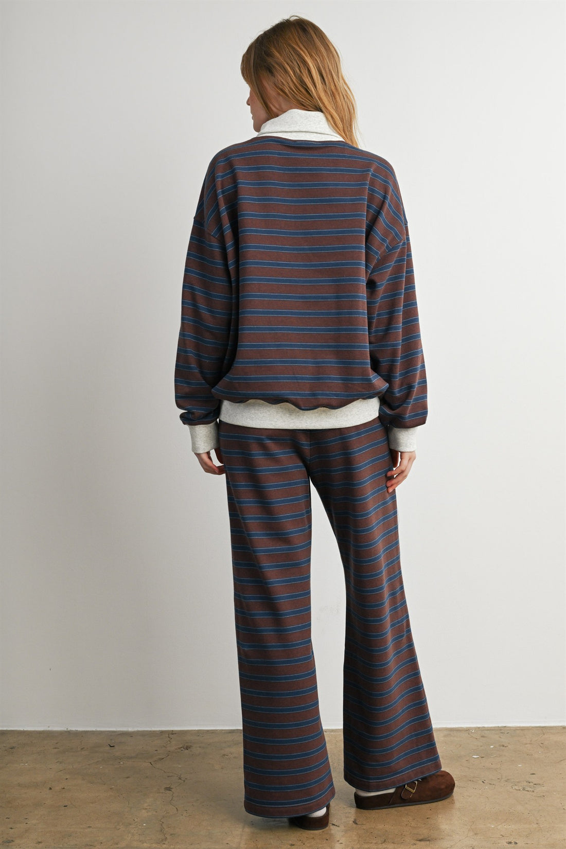 Striped Wide Leg Lounge Pants