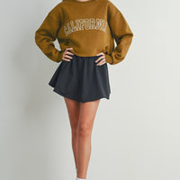 Fleece Cropped Sweatshirt