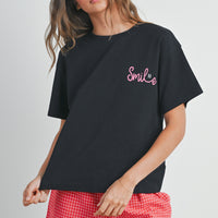 Smile Print T-shirt