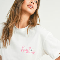 Smile Print T-shirt